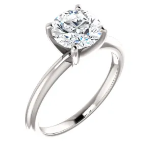 Classic 1 Carat Diamond Solitaire Ring