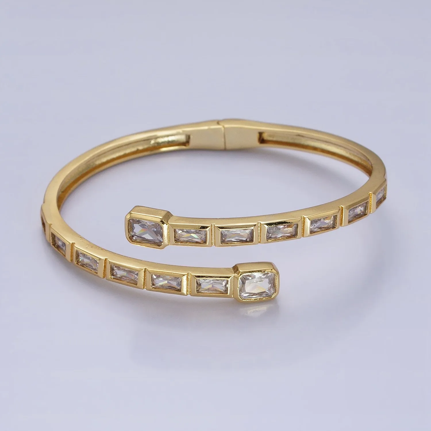 Clearance Pricing BLOWOUT Gold Wrist Bangle Emerald Cut Cz Bangle Bracelet Silver Bracelet Blue Sapphire, Emerald Green, Clear CZ WA1687 WA1688 WA1689 WA1690 WA1691