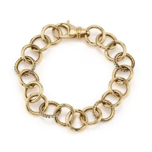CLUB BRACELET WITH DIAMONDS