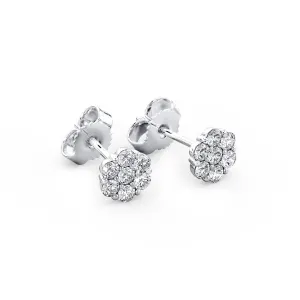 Cluster Diamond Earrings