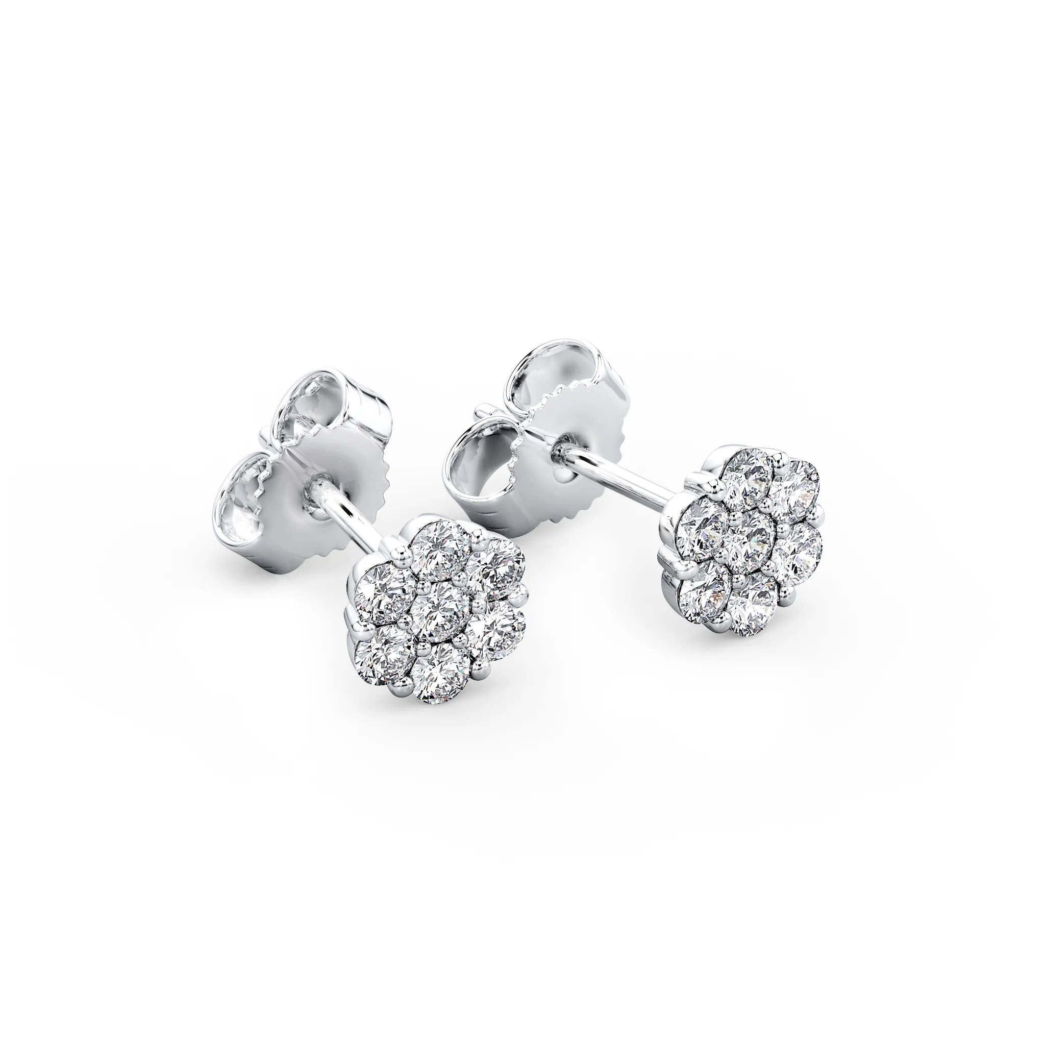 Cluster Diamond Earrings