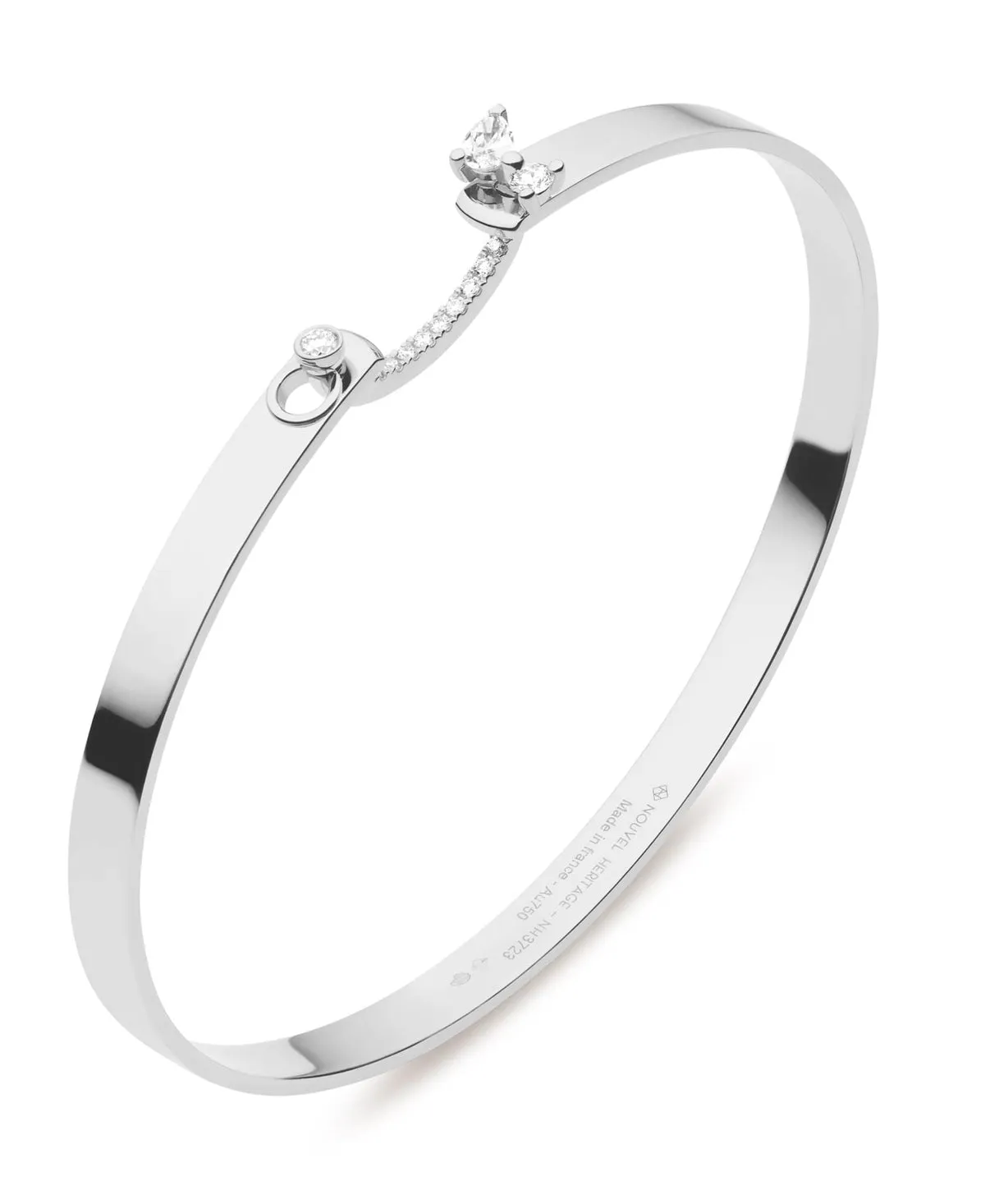 'Cocktail Time' Bangle in White Gold