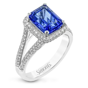 Color Ring in 18k Gold with Diamonds