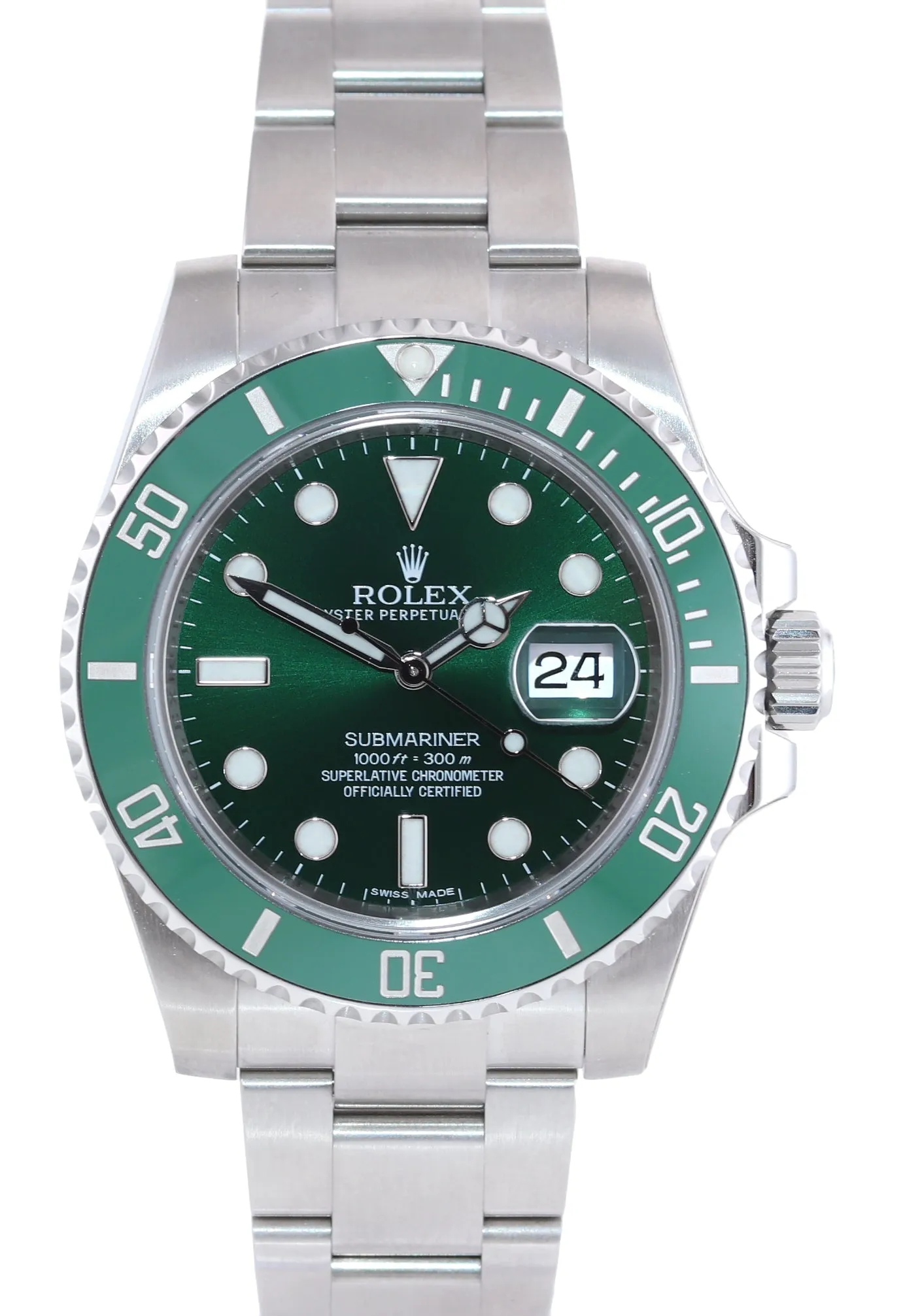 Copy of STICKERS Rolex submariner Hulk 116610LV 40mm Green Dial Ceramic Watch Box