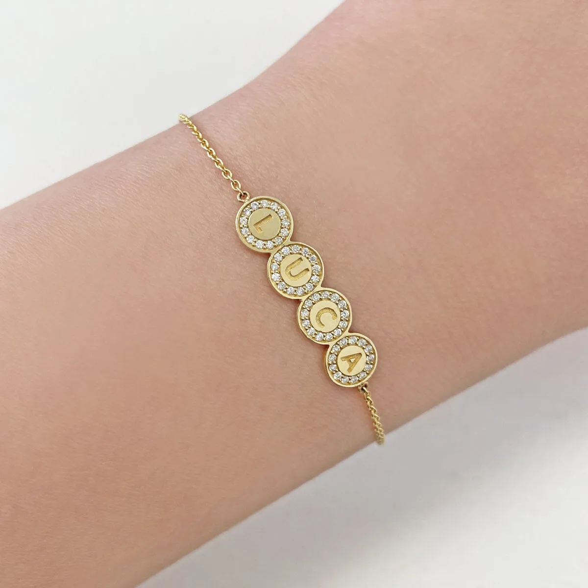Custom Diamond Bubble Bracelet