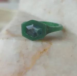 Custom Wax Cast Ring with Australian Parti Sapphire – Made to Order in Solid Gold or Sterling Silver