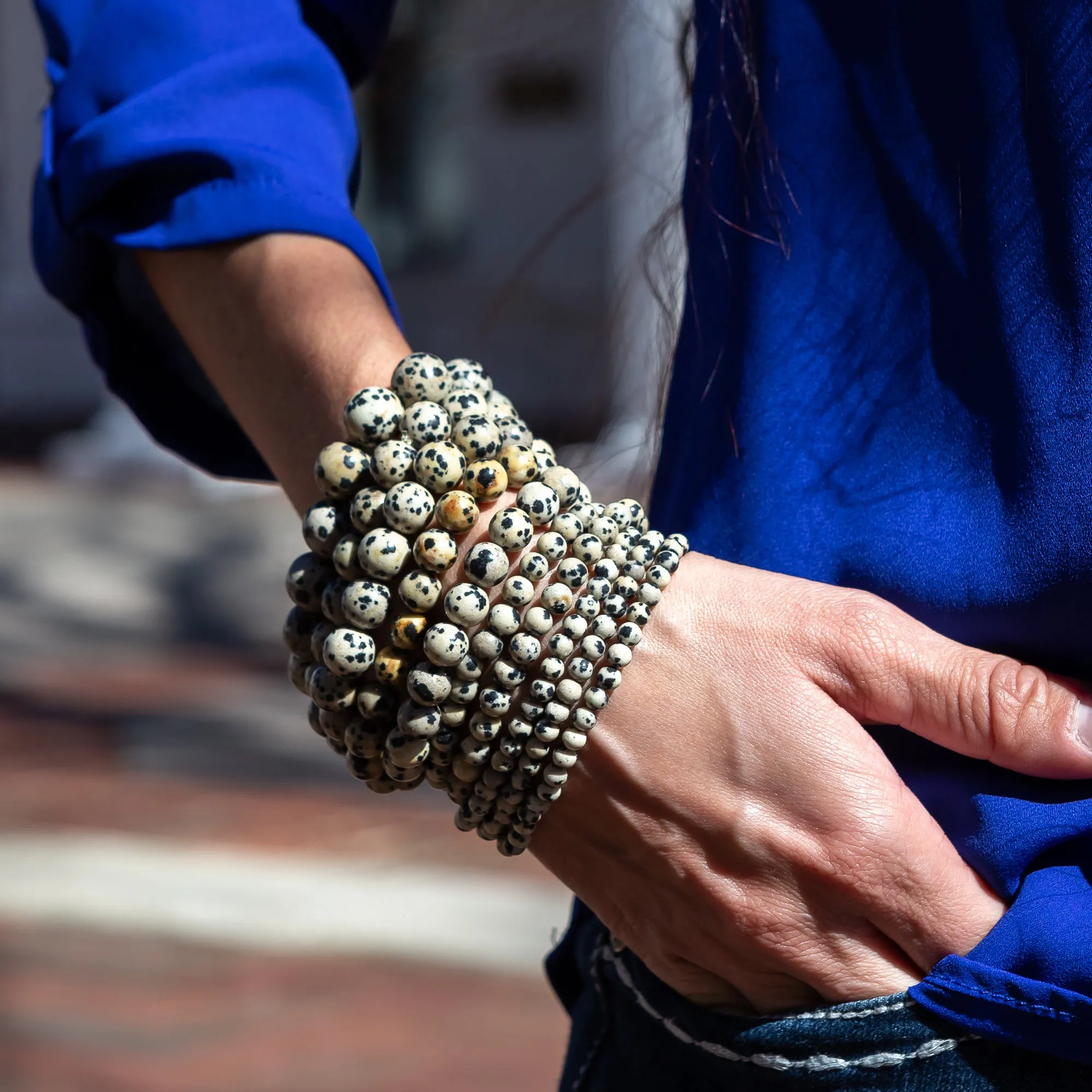Dalmatian Jasper Bracelets