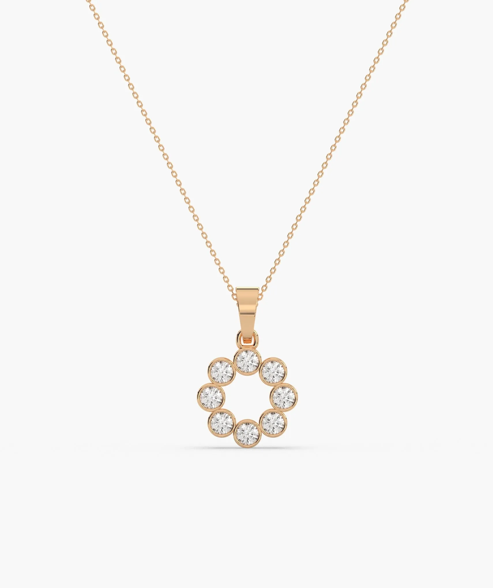 Dazzling Diamond Cluster Pendant