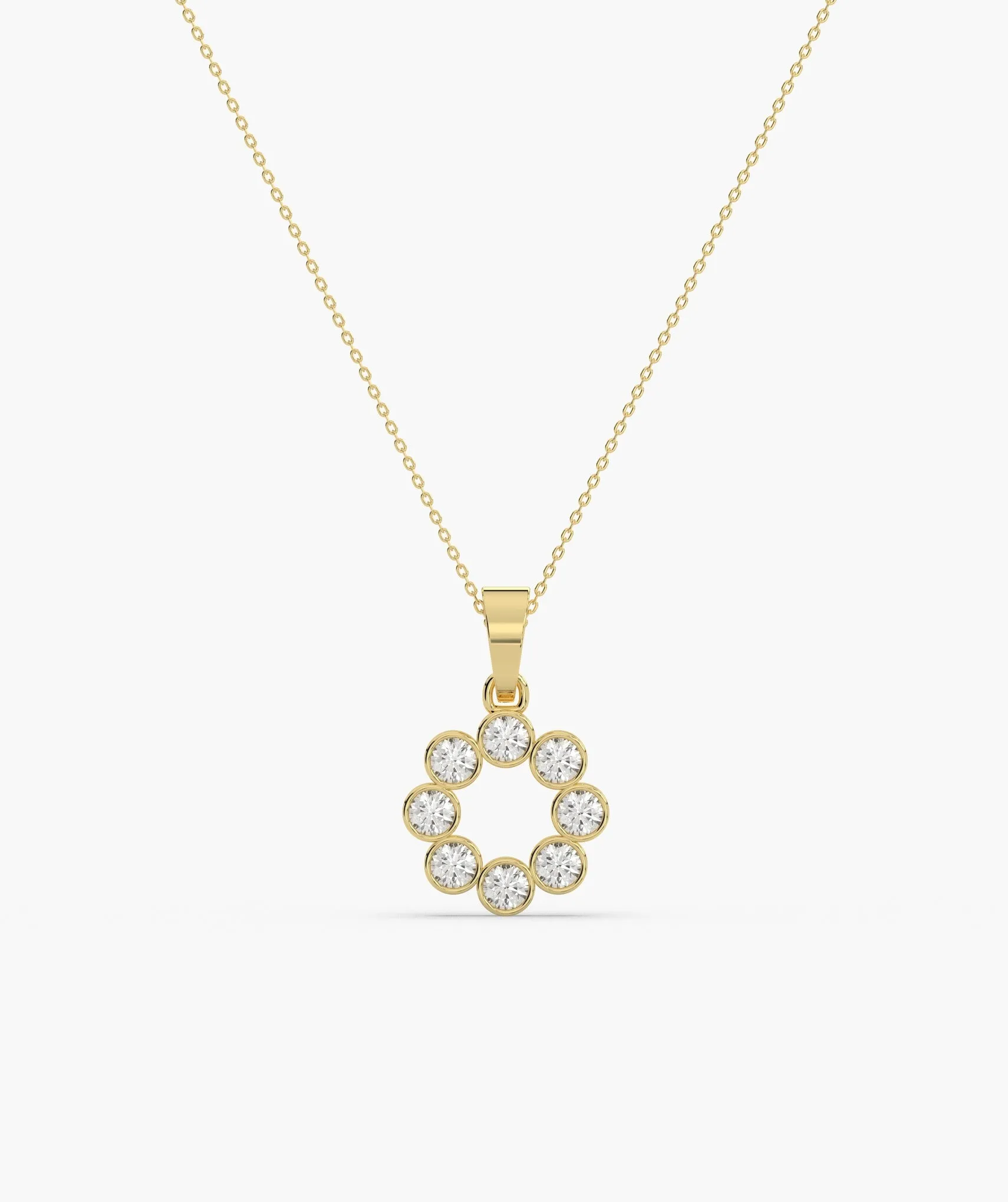 Dazzling Diamond Cluster Pendant