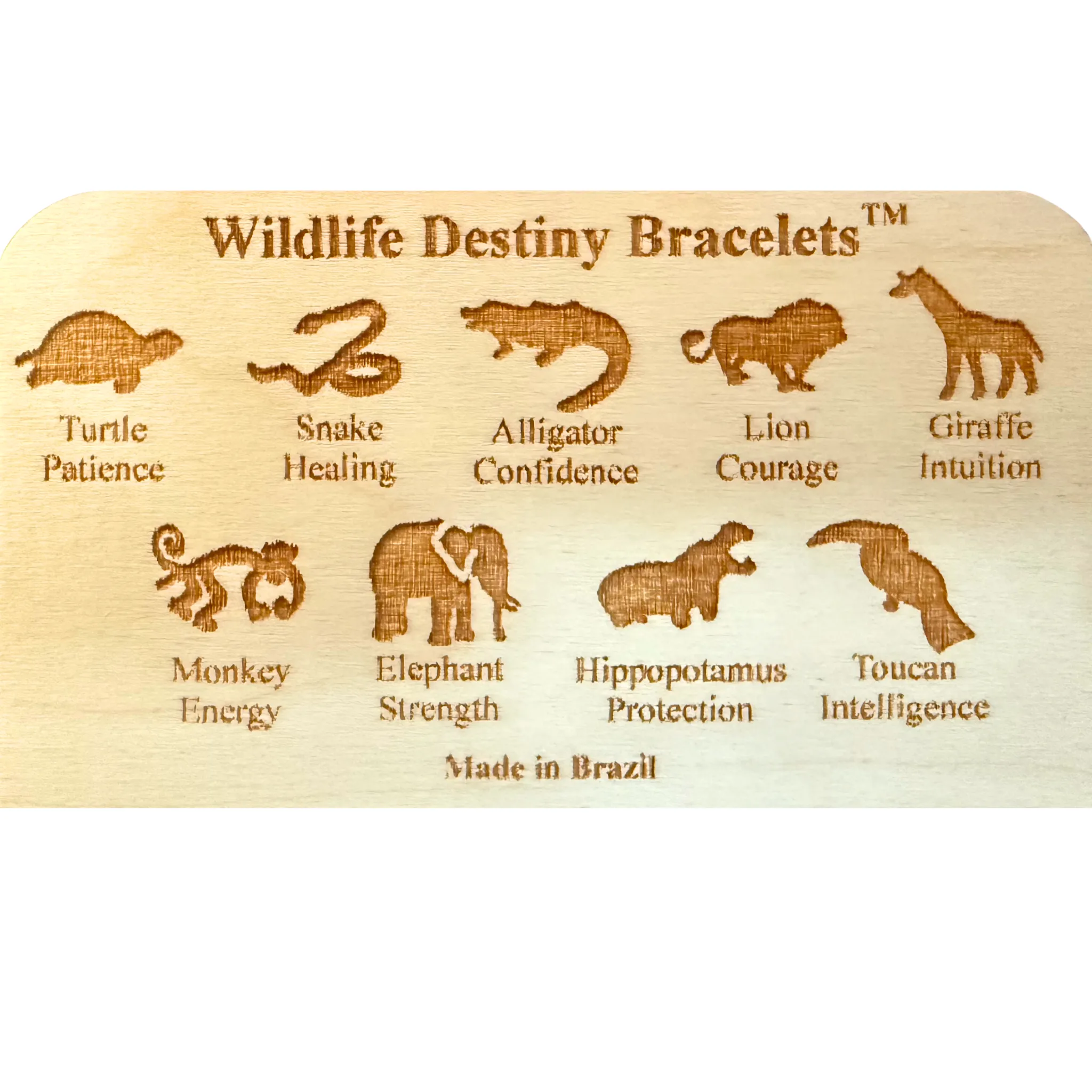 DB13- Wildlife Natural Fiber Bracelets (bundle of 25)