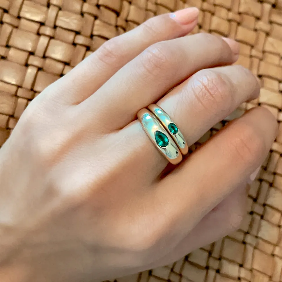 Demi Mia Emerald Ring
