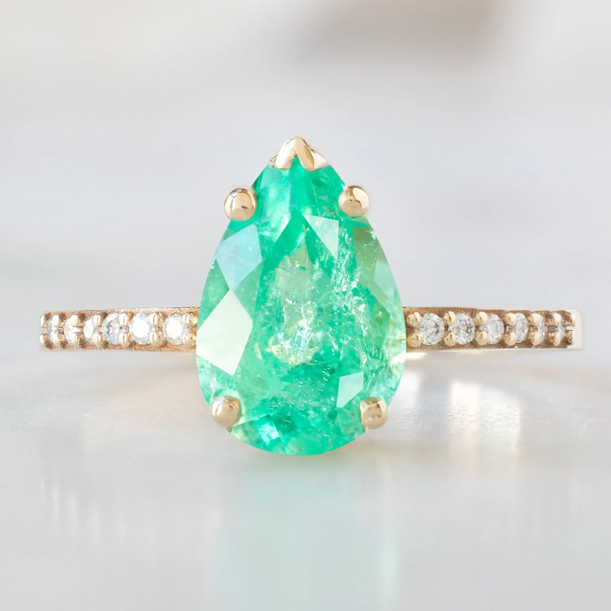 Design Your Own Custom | Emerald Engagement Ring