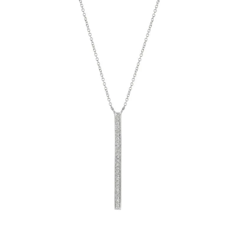 DIAMOND BAR NECKLACE 14K GOLD (0.25 CTW) 3