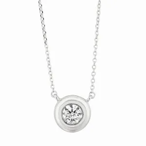 DIAMOND BEZEL NECKLACE 14K GOLD (0.5 CTW) 2