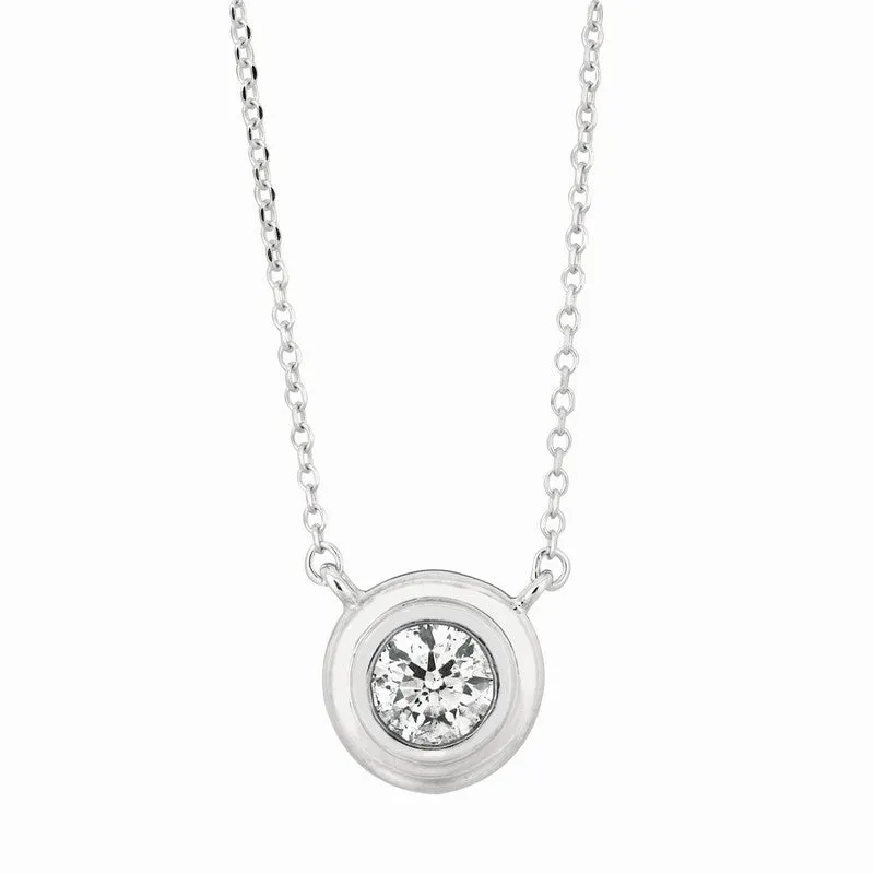 DIAMOND BEZEL NECKLACE 14K GOLD (0.5 CTW) 2