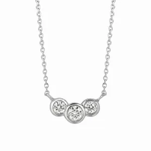 DIAMOND BEZEL NECKLACE 14K GOLD (0.5 CTW)