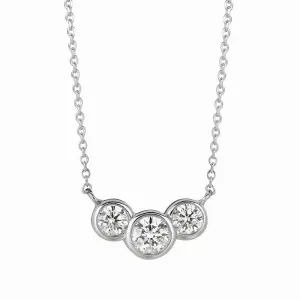 DIAMOND BEZEL NECKLACE 14K GOLD (1 CTW) 1