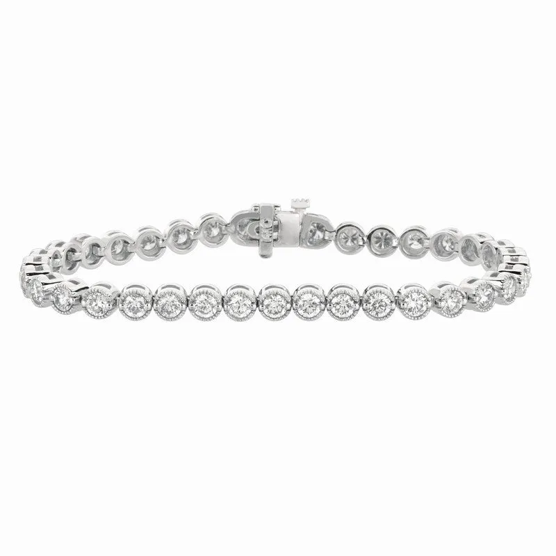 DIAMOND BRACELET 14K GOLD (4.02 CTW)