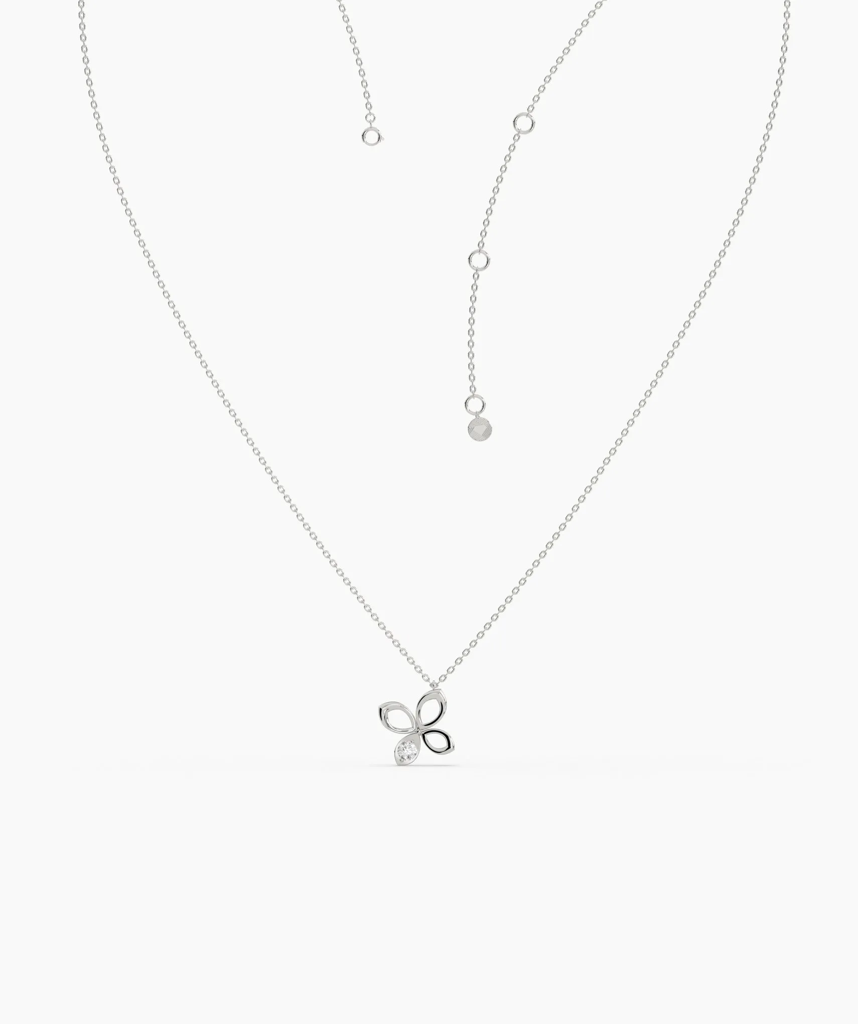 Diamond Butterfly Pendant
