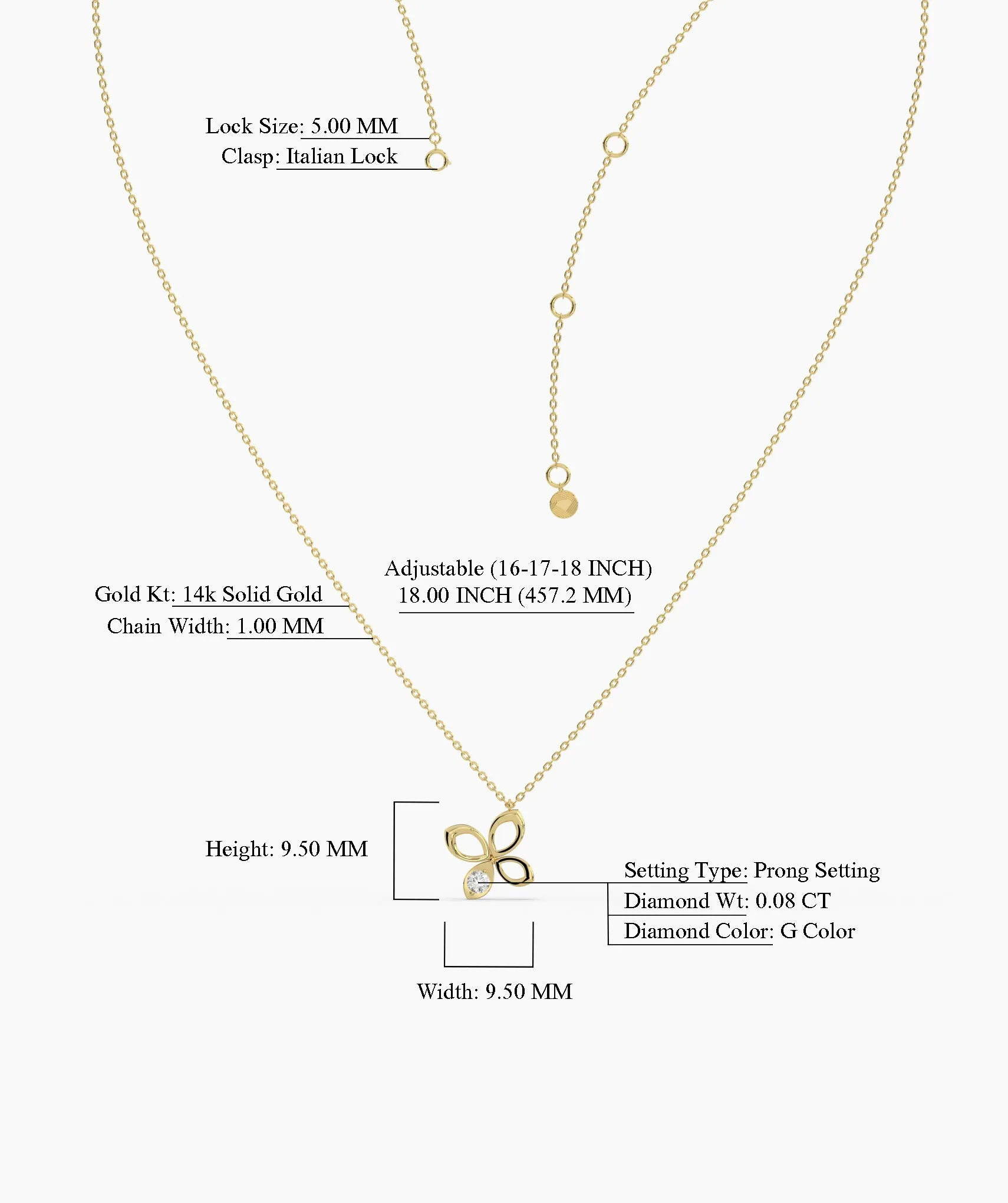 Diamond Butterfly Pendant