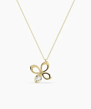 Diamond Butterfly Pendant