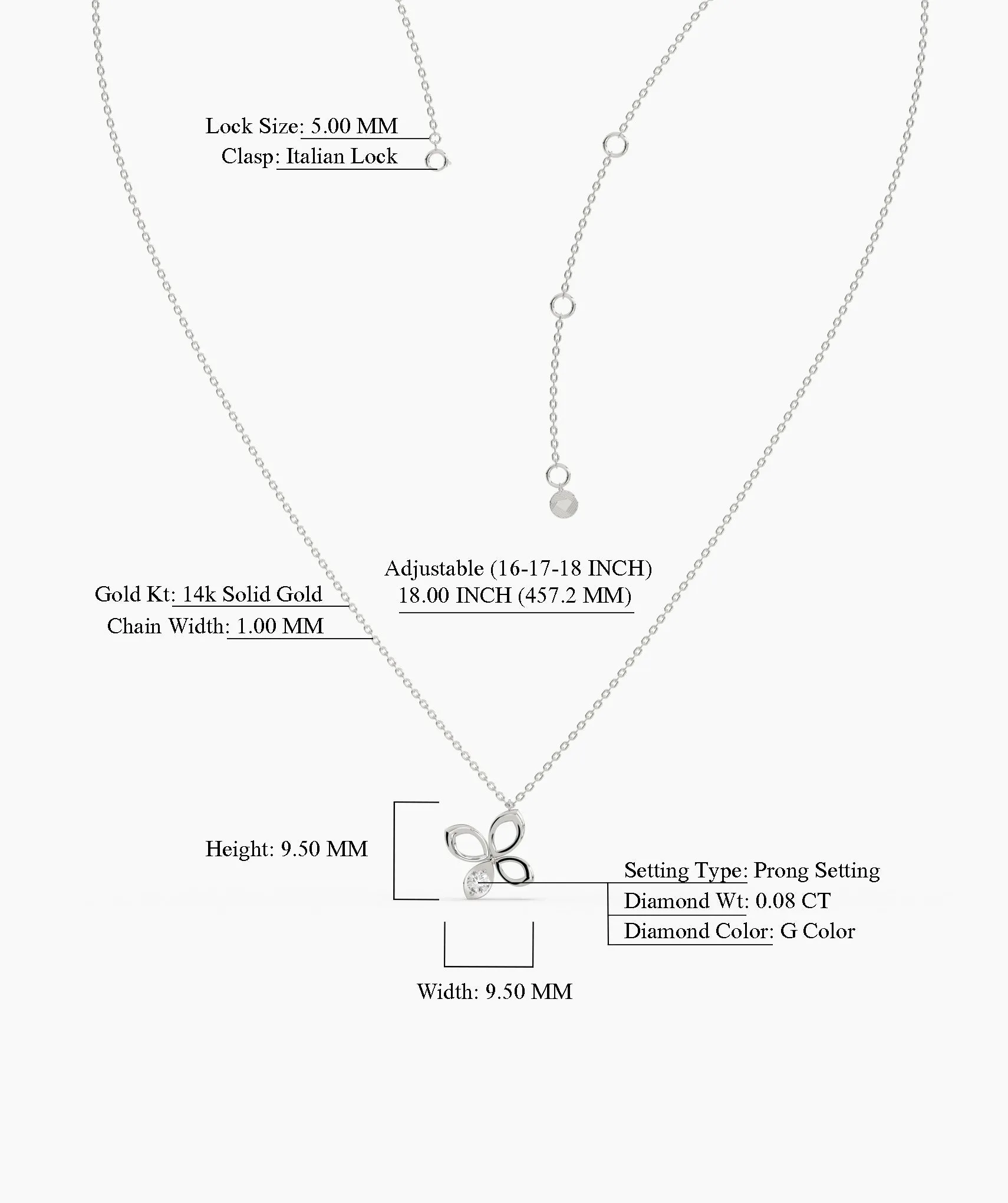 Diamond Butterfly Pendant