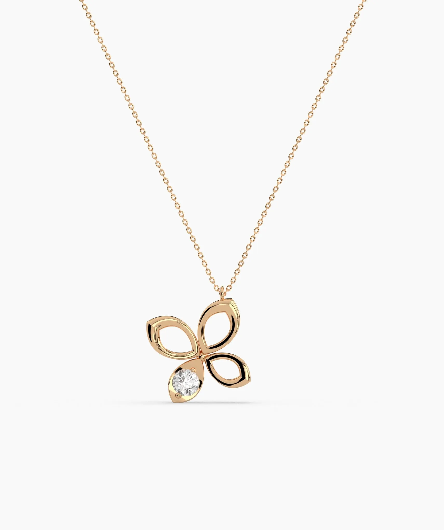 Diamond Butterfly Pendant