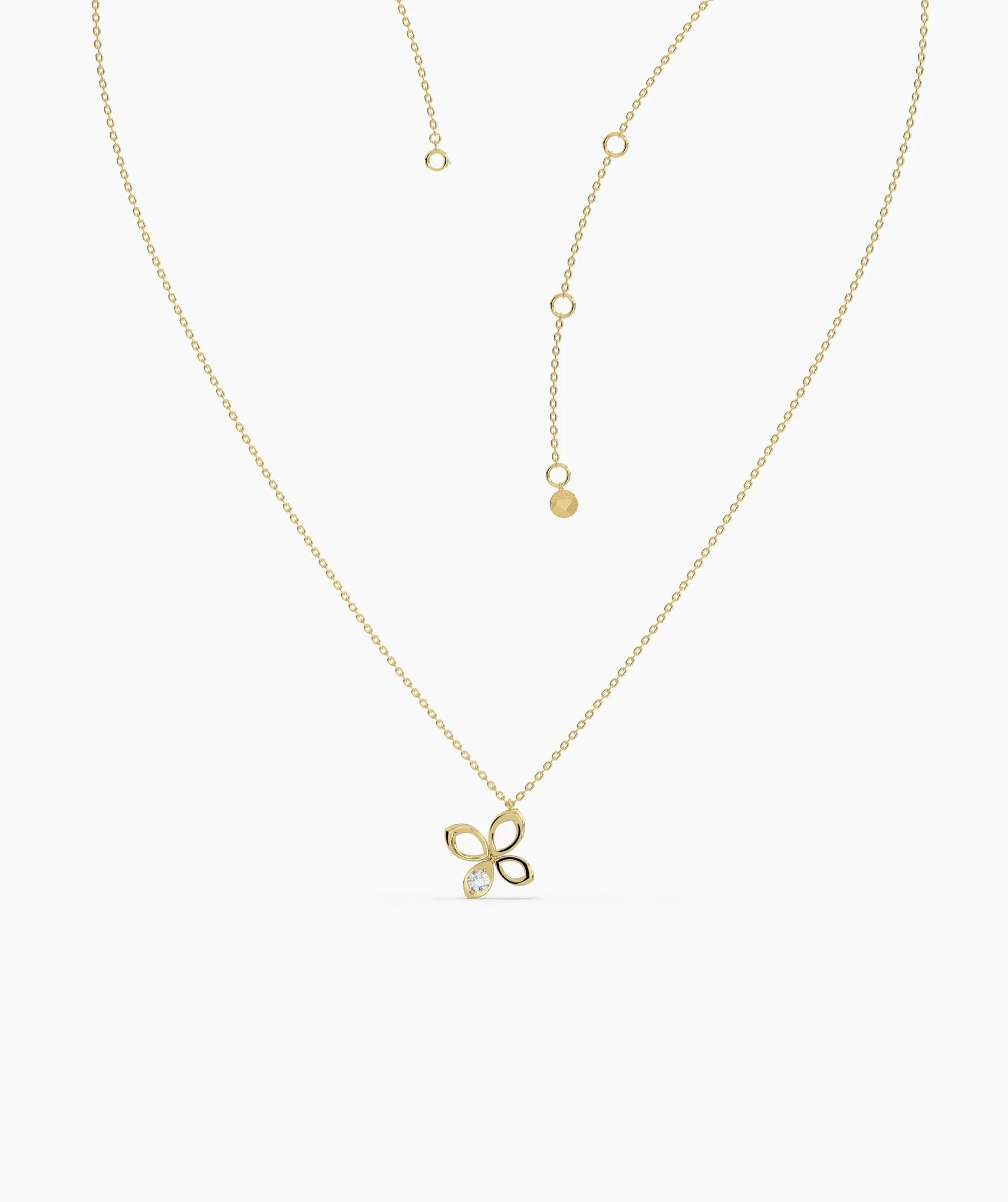 Diamond Butterfly Pendant
