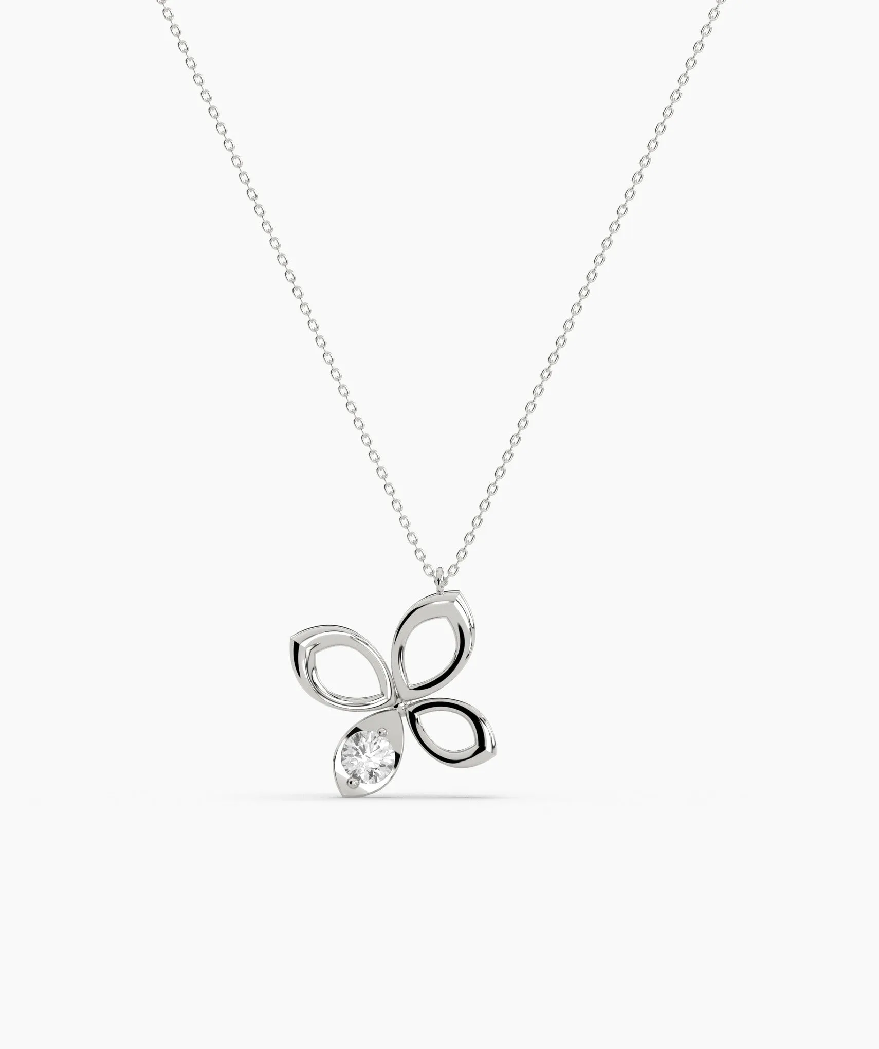 Diamond Butterfly Pendant