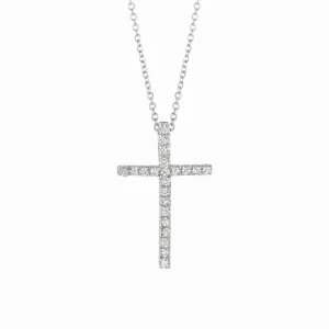 DIAMOND CROSS NECKLACE 14K GOLD (0.2 CTW) 1
