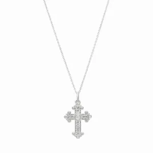 DIAMOND CROSS NECKLACE 14K GOLD (0.25 CTW) 4