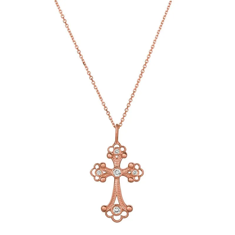 DIAMOND CROSS NECKLACE 14K GOLD (0.5 CTW) 3