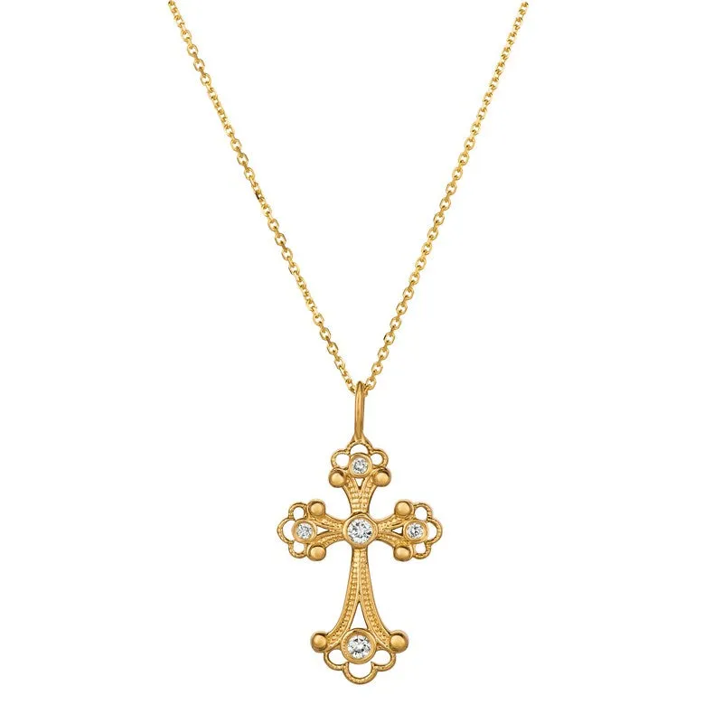 DIAMOND CROSS NECKLACE 14K GOLD (0.5 CTW) 3