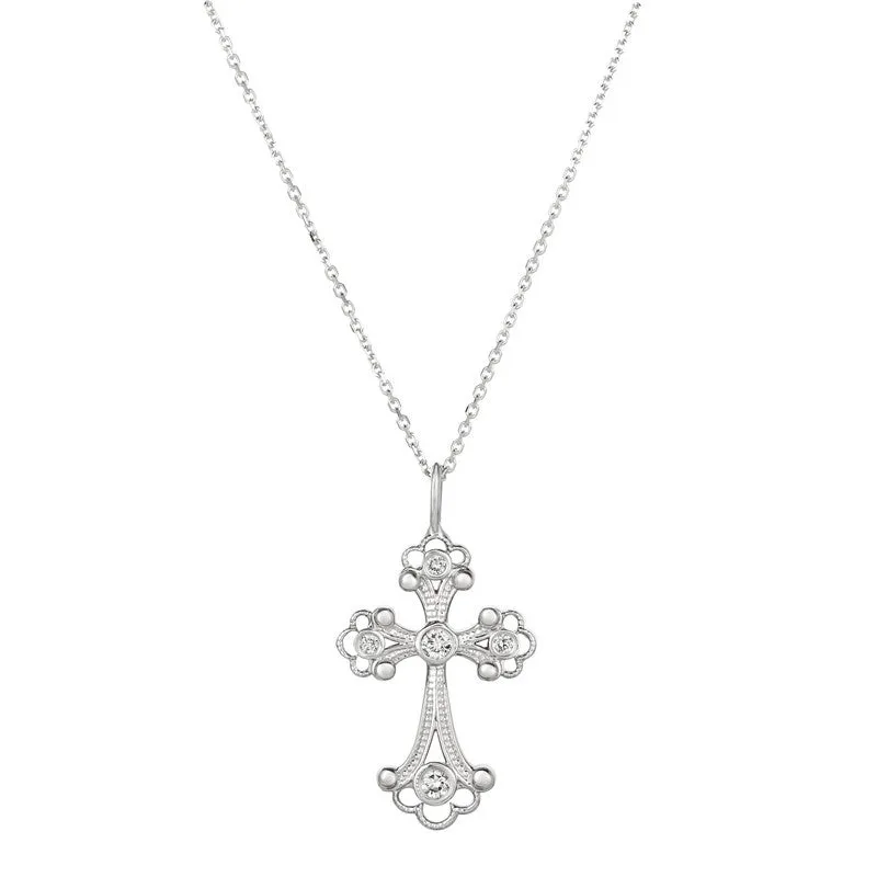 DIAMOND CROSS NECKLACE 14K GOLD (0.5 CTW) 3
