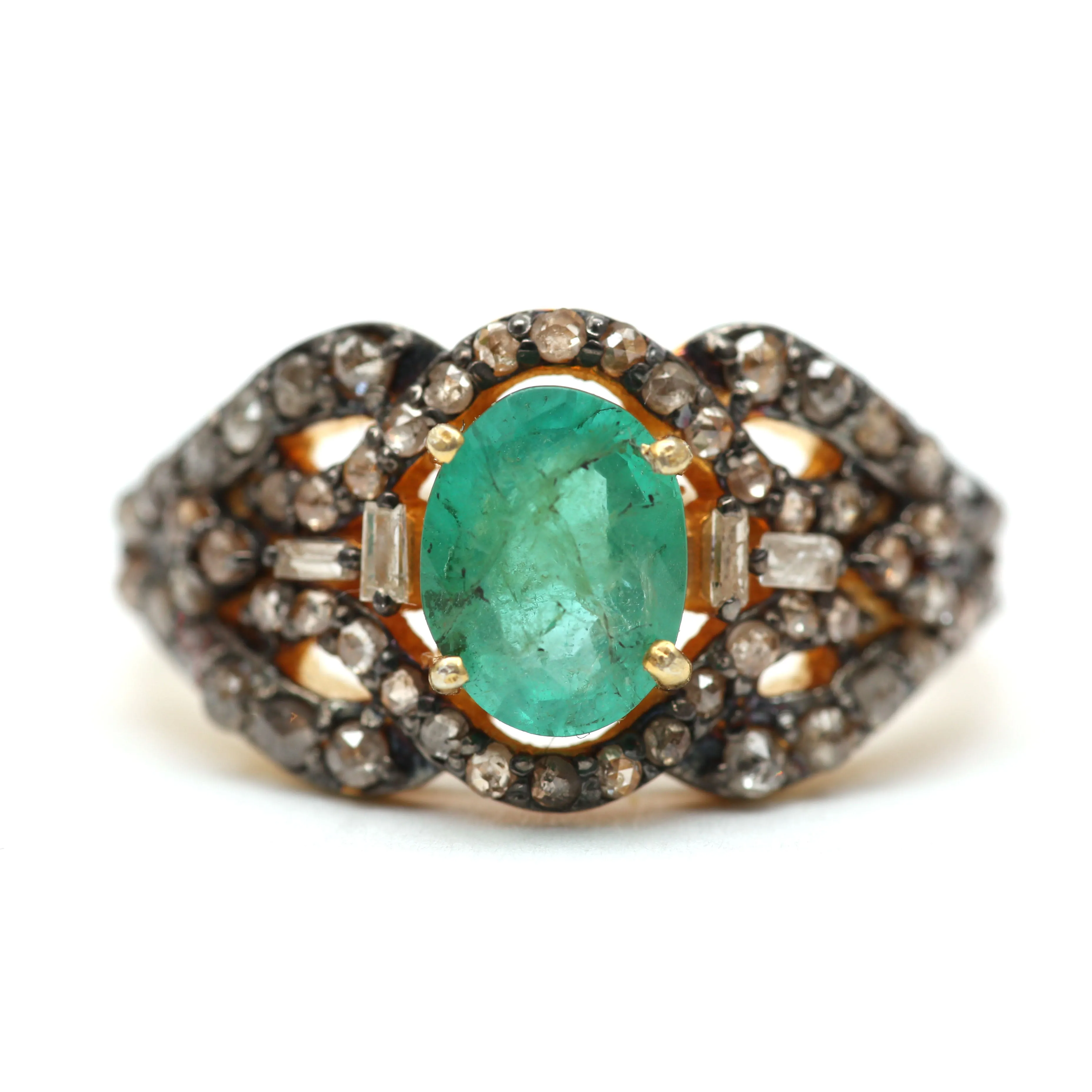 Diamond Emerald Rings