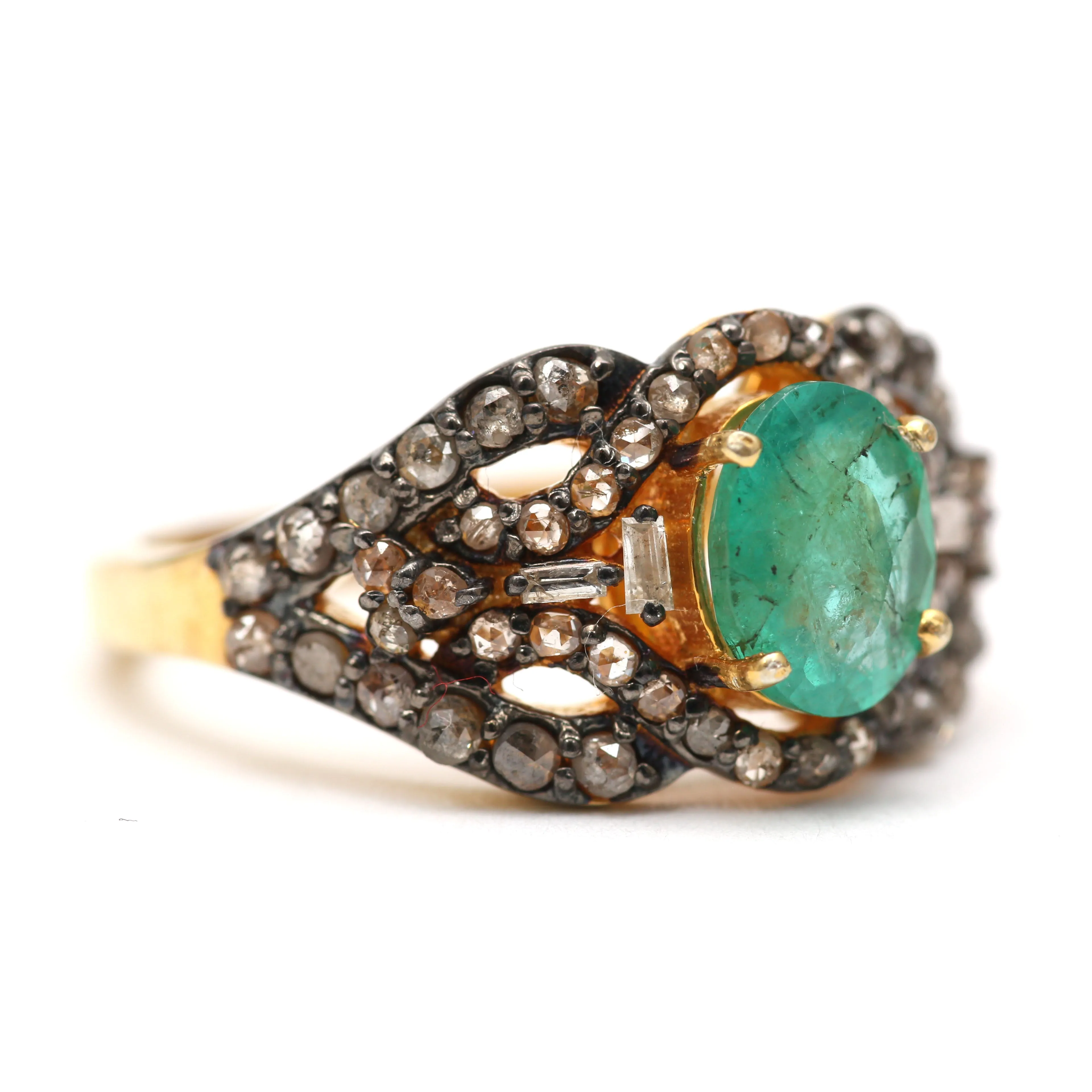 Diamond Emerald Rings