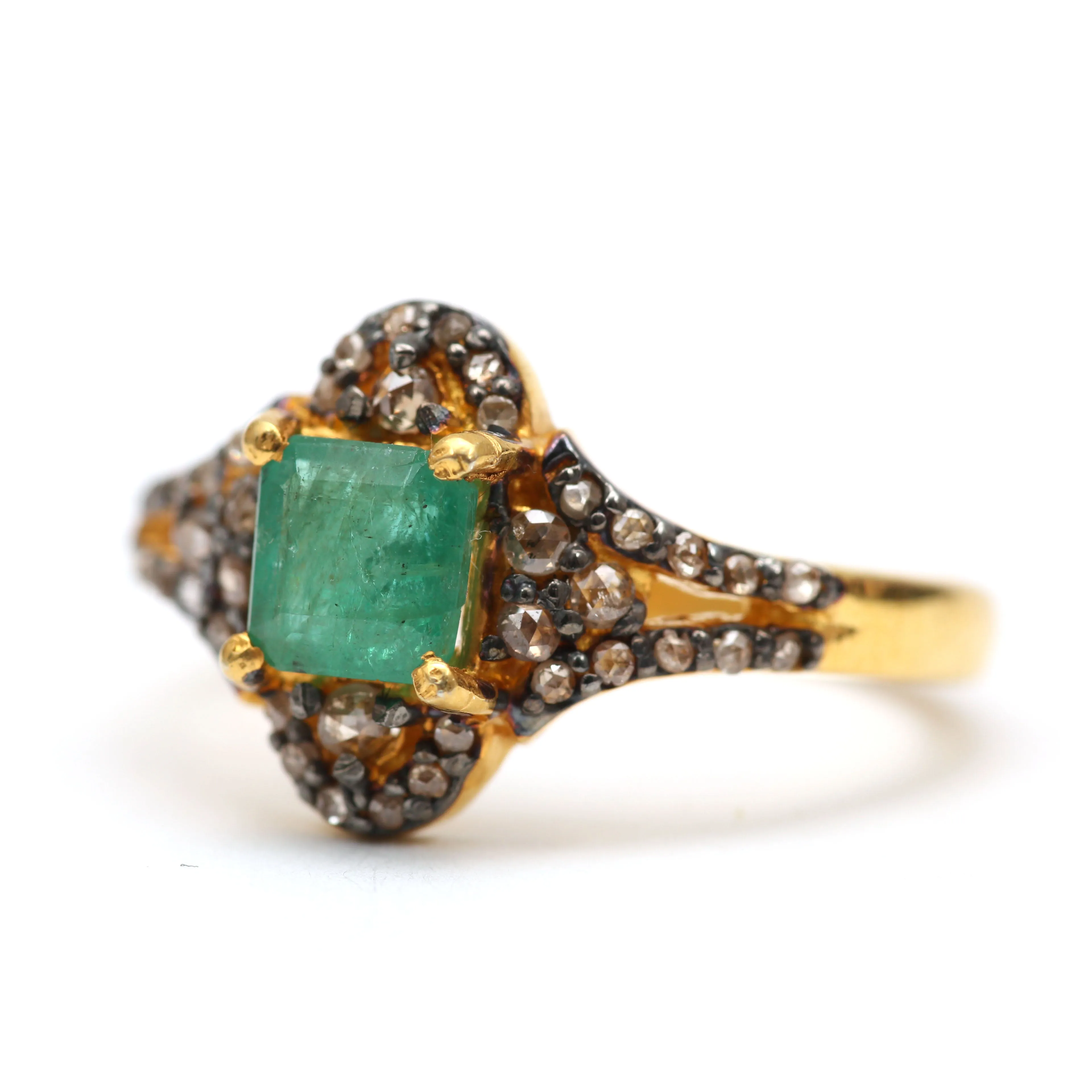 Diamond Emerald Rings