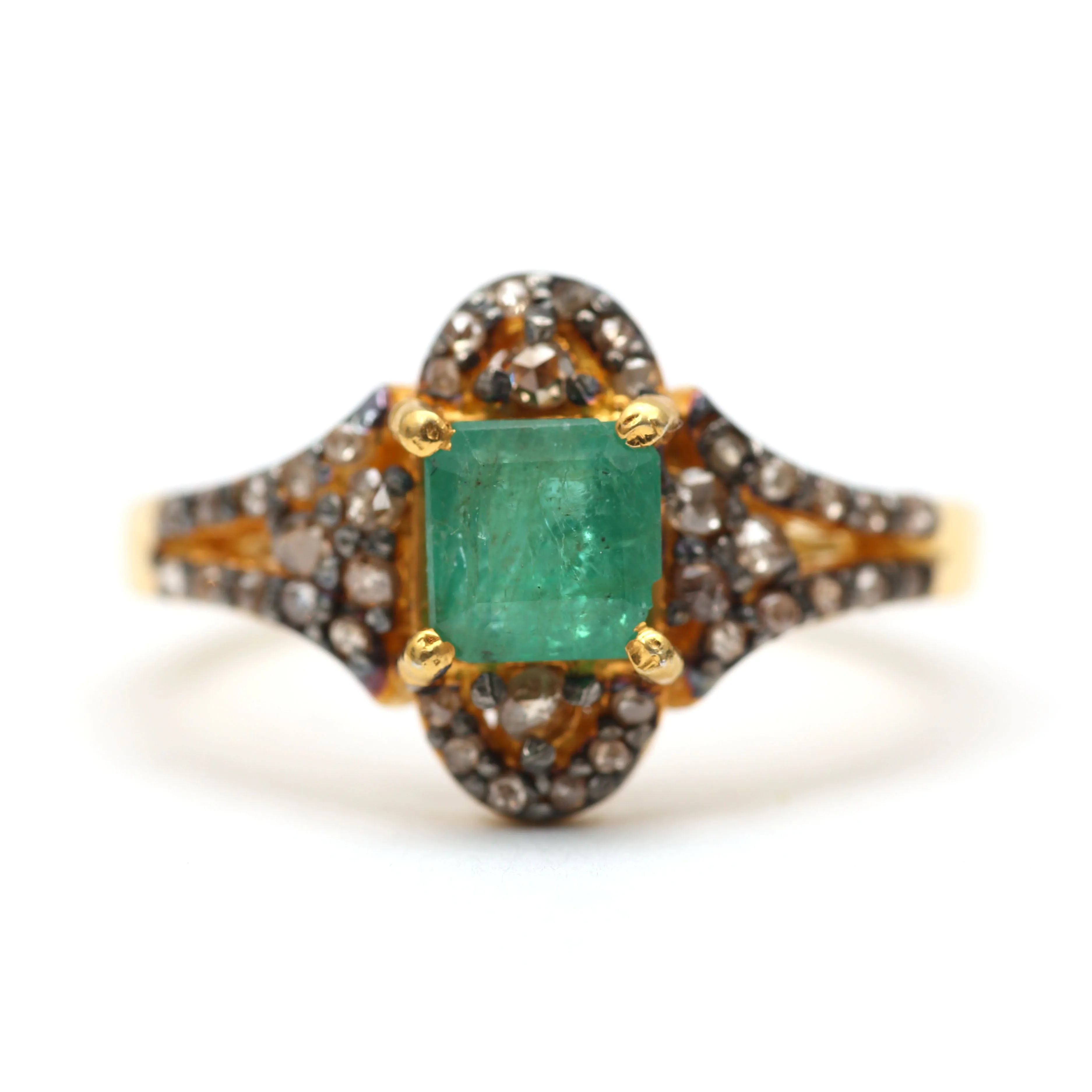 Diamond Emerald Rings