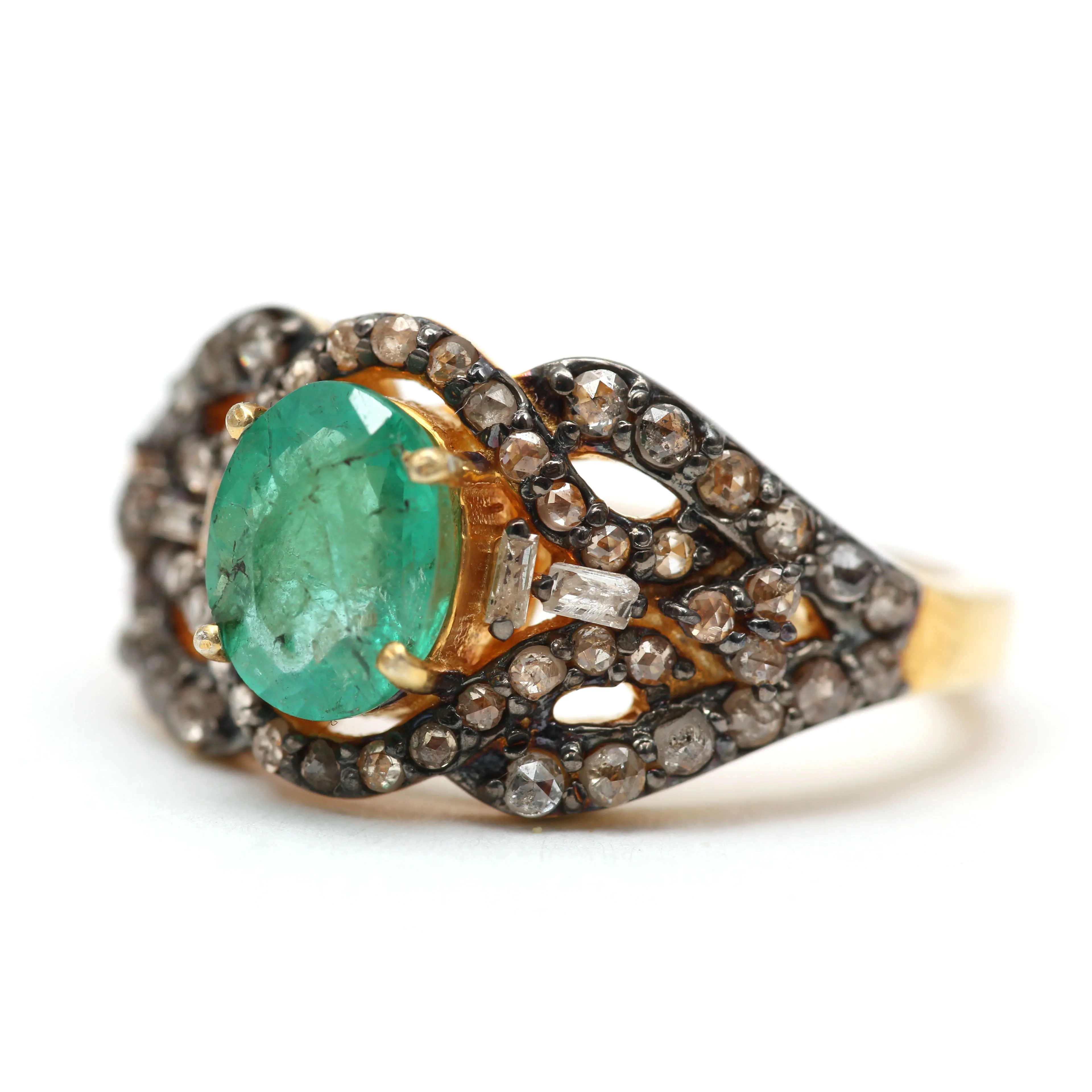 Diamond Emerald Rings