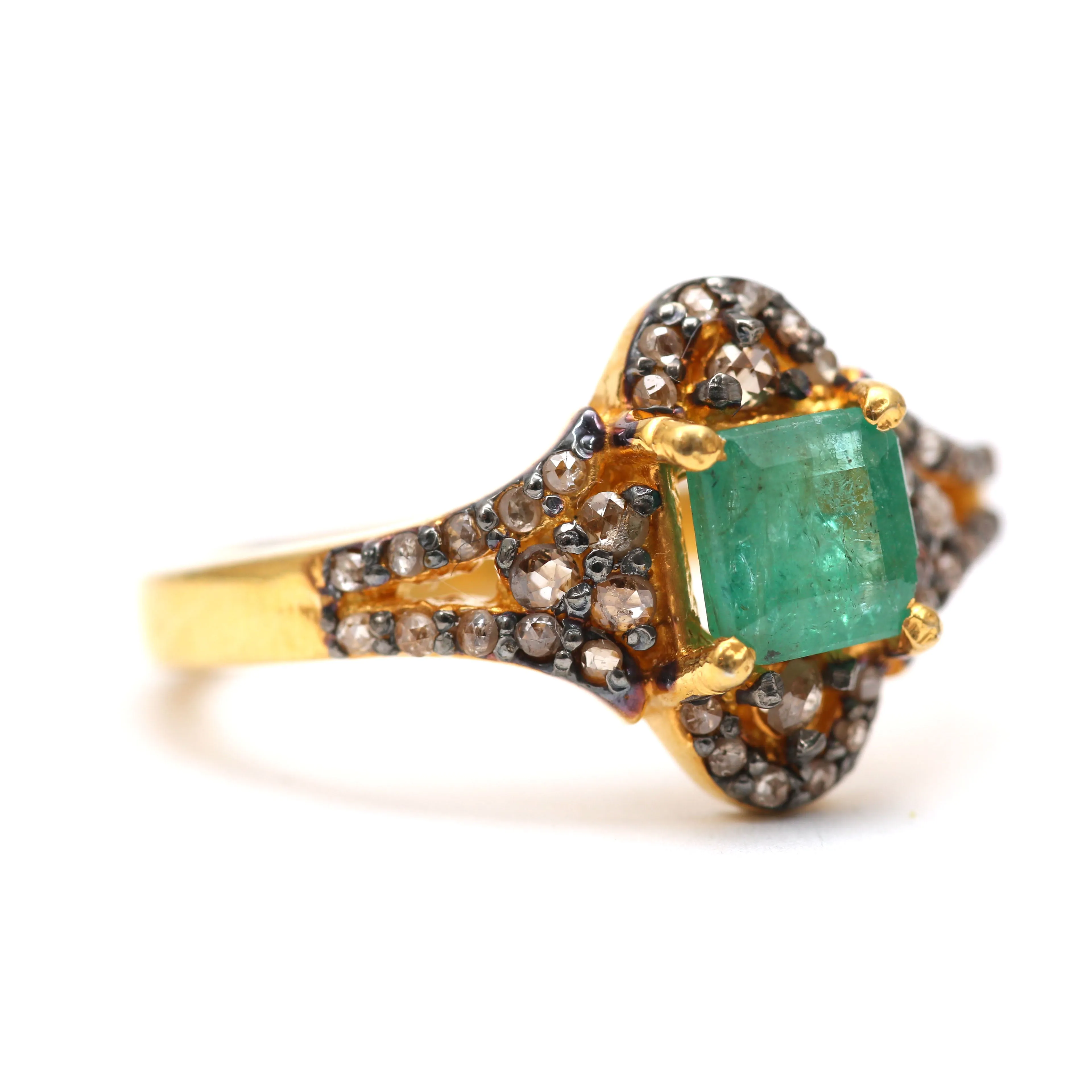 Diamond Emerald Rings