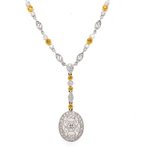 Diamond Filigree Necklace