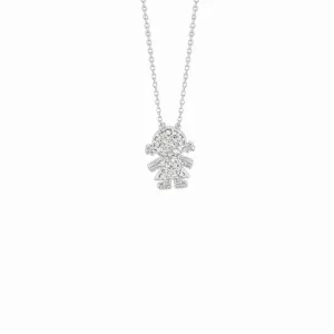 DIAMOND GIRL NECKLACE 14K GOLD (0.16 CTW)