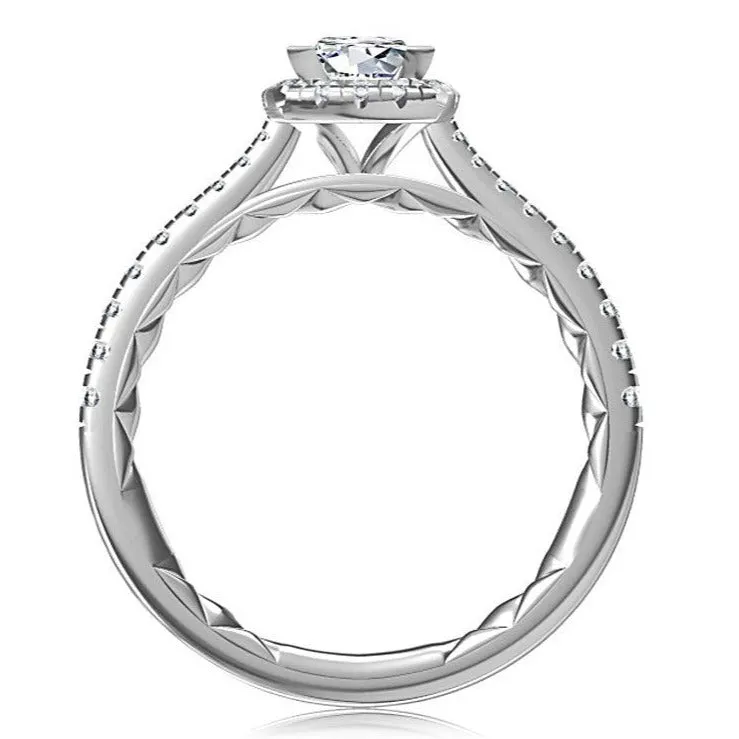 Diamond Halo Engagement Ring