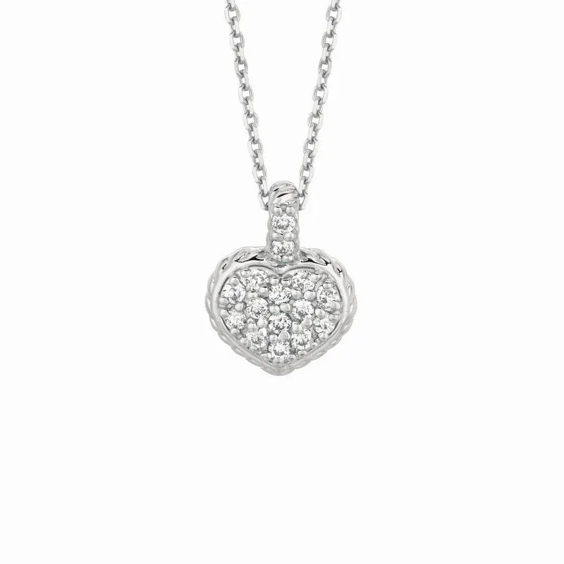 DIAMOND HEART NECKLACE 14K GOLD (0.25 CTW) 2