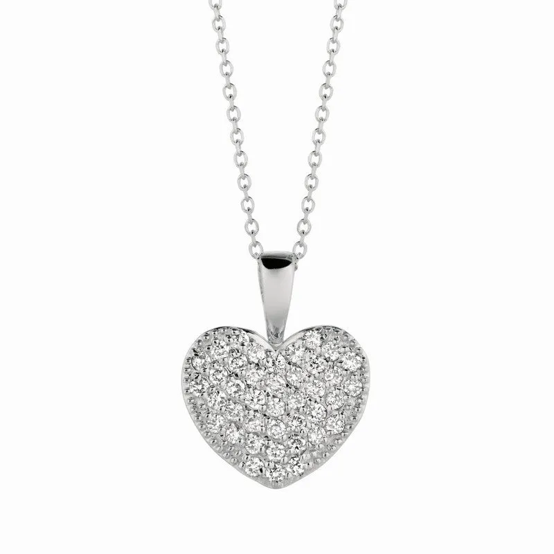 DIAMOND HEART NECKLACE 14K GOLD (0.4 CTW)