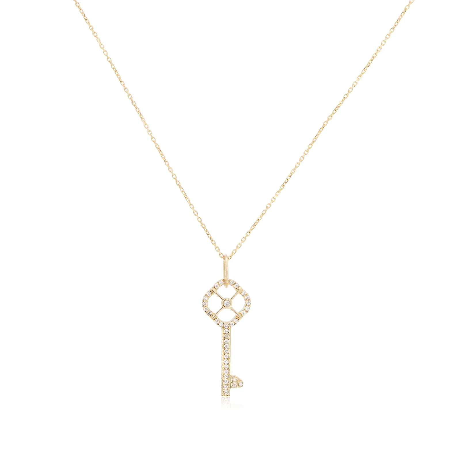 Diamond Key Necklace