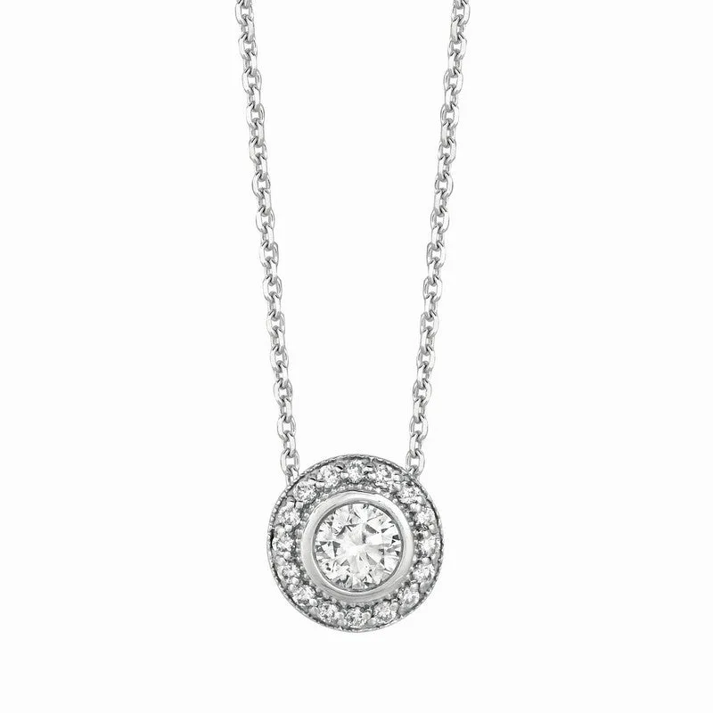 DIAMOND NECKLACE 14K GOLD (0.54 CTW)