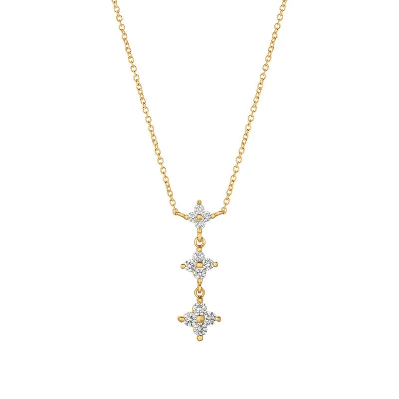 DIAMOND NECKLACE 14K GOLD (0.85 CTW)