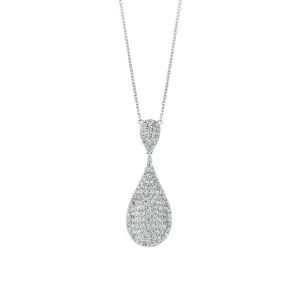 DIAMOND PEAR SHAPE NECKLACE 14K GOLD (2.19 CTW)