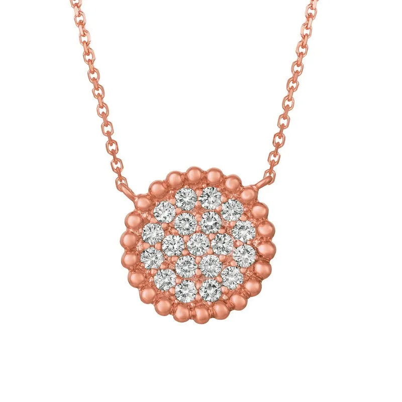 DIAMOND ROUND NECKLACE 14K GOLD (0.75 CTW) N5592.75Y